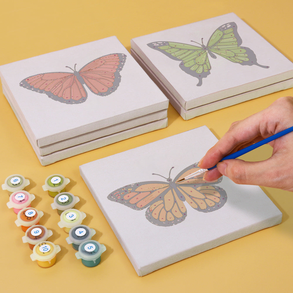 Beautiful Butterflies – Mini Paint by Numbers Set