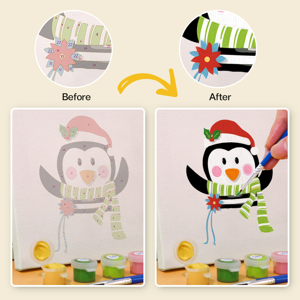 Merry Friends – Mini Paint by Numbers Set