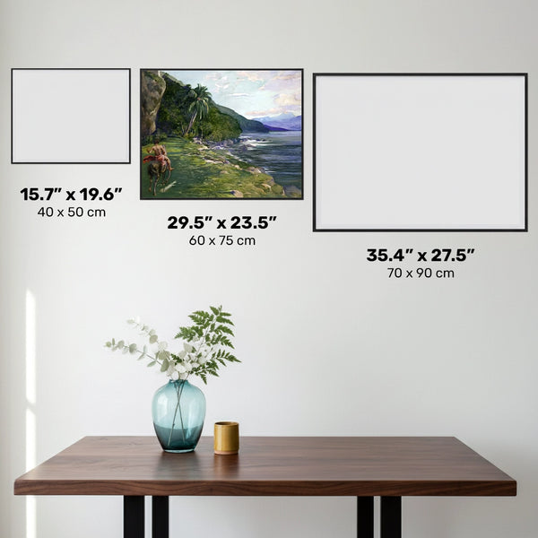 Een ruiterpad op Tahiti - Diamond Painting Kit