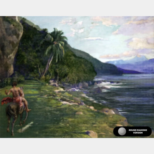 A Bridle Path in Tahiti - Diamond Painting Kit