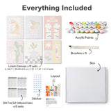 Whimsical Prints Collection mini paint by numbers kit design photo