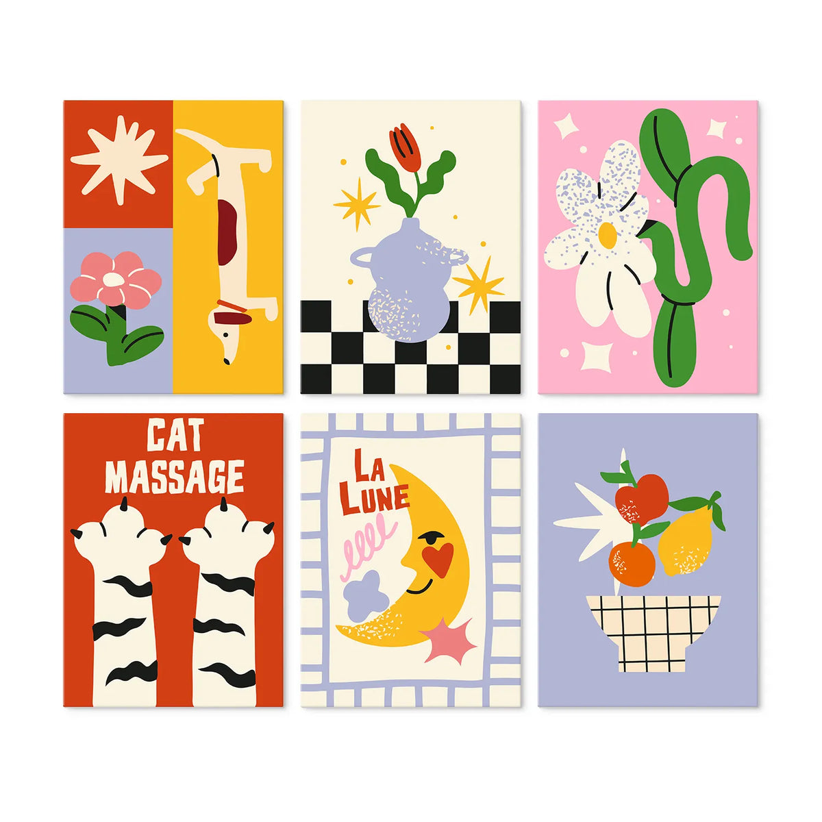 Whimsical Prints Collection mini paint by numbers set cover