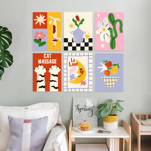 Whimsical Prints Collection mini paint by numbers kit design photo
