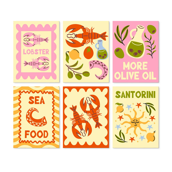 Mediterranean Feast Collection mini paint by numbers set cover