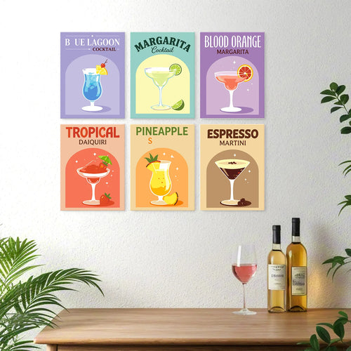 Bar Cart Classics Collection mini paint by numbers kit design photo