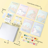 Mediterranean Escapes Collection mini paint by numbers kit design photo