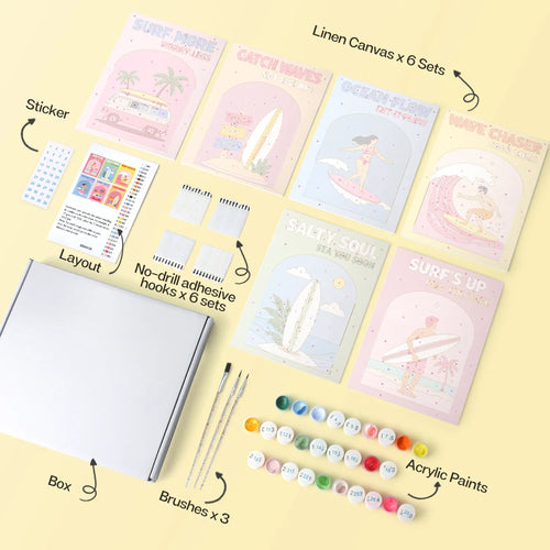 Salty Soul Collection mini paint by numbers kit design photo