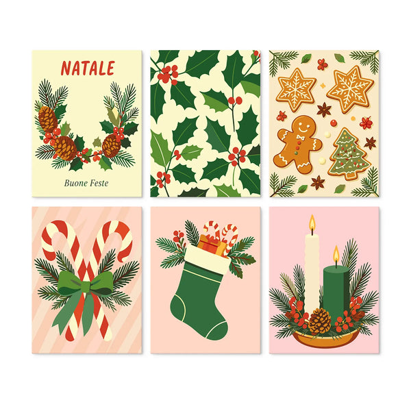 Holly & Gingerbread Collection mini paint by numbers set cover