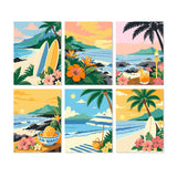 Tropical Paradise Collection mini paint by numbers set cover