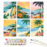 Tropical Paradise Collection mini paint by numbers kit design photo