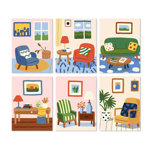 Cozy Corners Collection mini paint by numbers set cover