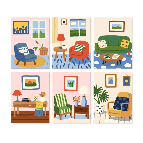 Cozy Corners Collection mini paint by numbers set cover