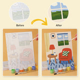 Cozy Corners Collection mini paint by numbers kit design photo