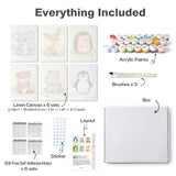 Baby Zoo Collection mini paint by numbers kit design photo