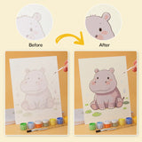 Baby Zoo Collection mini paint by numbers kit design photo