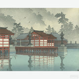 Miyajima in the Mist - Diamond Painting-Recreate the beauty of Miyajima with this Japanese diamond painting kit. Bring to life the serene waters and misty landscape of Japan's Miyajima Island.-Canvas by Numbers