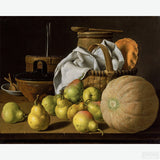 Still Life with Melon and Pears - Diamond Painting-Create a stunning fruits diamond painting with 