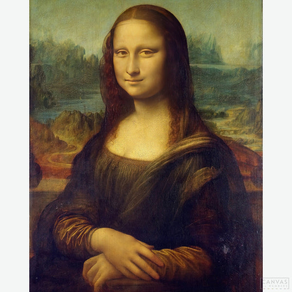 Mona Lisa - Diamond Painting - Recreate the enigmatic smile and intricate details of da Vinci's masterpiece using dazzling diamonds. Ideal for crafters, art lovers, or anyone seeking a calming, meditative hobby - Canvas by Numbers