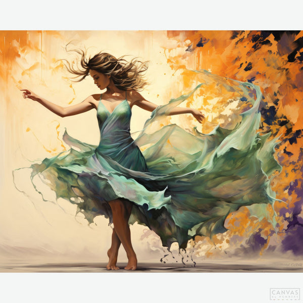 Dancer's Poise - Diamond Painting-Create a ballet masterpiece with the 'Dancer's Poise' diamond painting kit. Capture the intricate balance of strength and grace in every diamond placed.-Canvas by Numbers