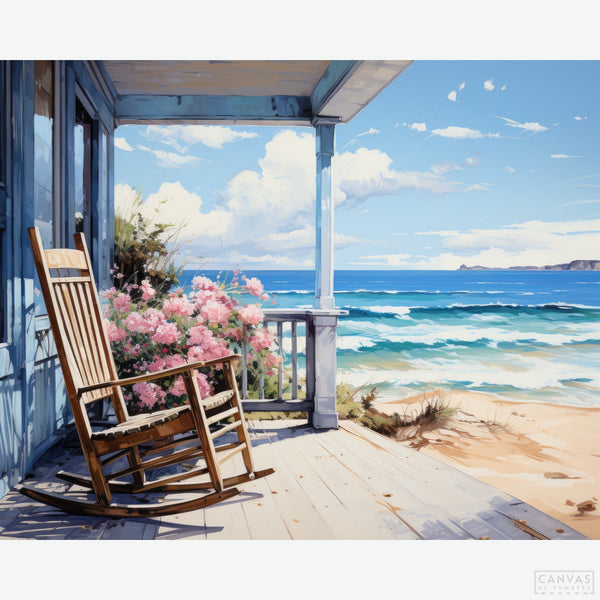 Coastal Calm - Diamond Painting Kit-Craft a tranquil seaside scene with our Coastal Calm Diamond Painting Kit. Perfect for relaxation and diving into a vibrant, sparkling world.-Canvas by Numbers