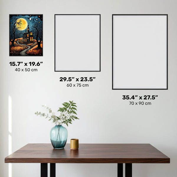 La Casa Stregata - Halloween Diamond Painting - Dimensione Standard