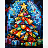 Radiant Christmas - Diamond Painting-Assemble a glowing holiday spectacle with the 'Radiant Christmas' diamond painting. Perfect for embracing the season's sparkle in your crafting journey.-Canvas by Numbers