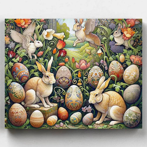Magical Easter Wonderland. Celebrate the beauty of spring with our Magical Easter Wonderland Painting. Experience the magic of the season through art with Canvas by Numbers.