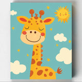Giraffe Paint by Number for Kids-Looking for a fun and easy art project for kids? Try Giraffe Paint by Number for Kids! With numbered paints and instructions, it's perfect for budding artists.-Canvas by Numbers