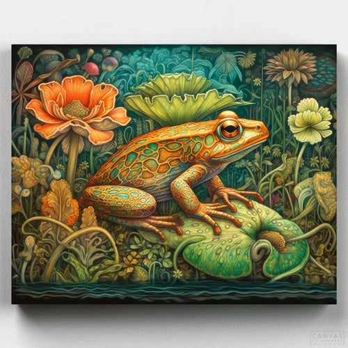 Green Tree Frog. Add a pop of color to your space with our Green Tree Frog Paint by Numbers kit. Easy to follow instructions and high-quality paint by numbers kits for adults.