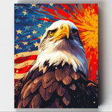 Eagle of Liberty - Paint by Numbers-Celebrate Independence Day with the Eagle of Liberty Paint by Numbers Kit. Perfect for everyone to create a stunning tribute to American freedom and spirit.-Canvas by Numbers