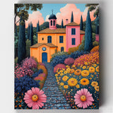 Manor in Provence – Paint by Numbers-Paint the elegance of southern France with Manor in Provence. This detailed paint by numbers kit features a timeless French manor, perfect for art lovers.-Canvas by Numbers