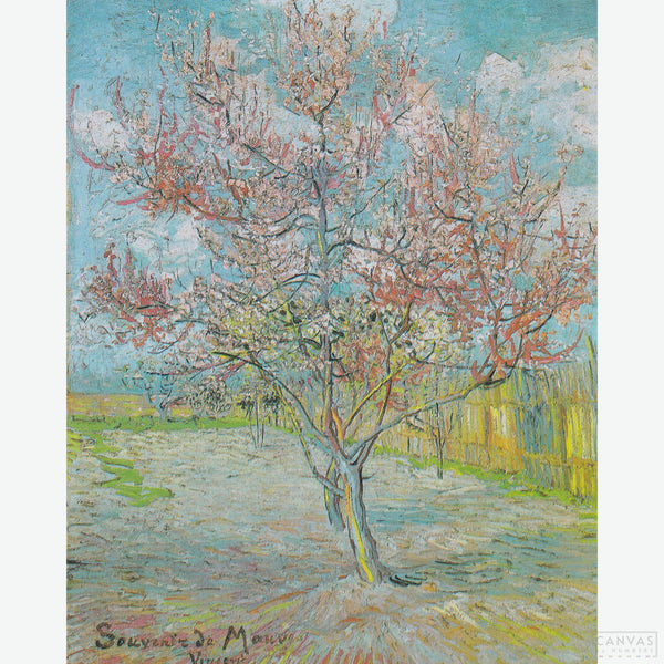 Peach Tree - Diamond Painting-Recreate Van Gogh’s "Peach Tree" with this diamond painting kit. Experience the vibrant colors and energy of spring with every sparkling detail.-Canvas by Numbers