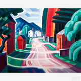 Form and Light Motif in West New Jersey - Diamond Painting - Explore the vibrant world of Oscar Florianus Bluemner's 