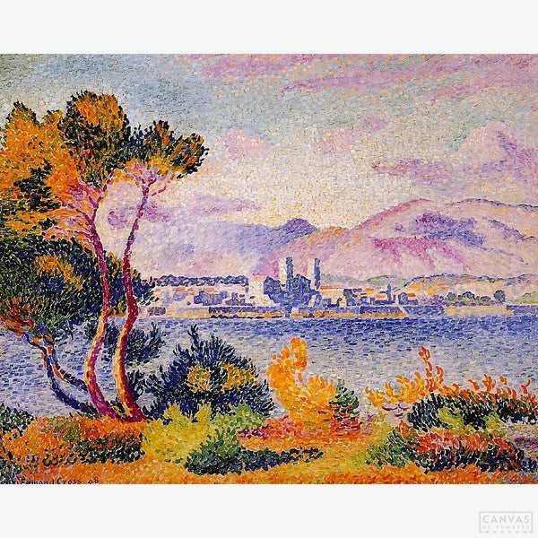 Antibes Afternoon - Diamond Painting-Create your own Pointillist masterpiece with our diamond painting kit inspired by Henri-Edmond Cross. A captivating project that explores the roots of Neo-Impressionism.-Canvas by Numbers