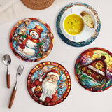 Christmas Collection 1 - Paint by Numbers Placemats-Add festive charm to your Christmas dinner with our Paint by Numbers Placemats. Featuring Santa, a Christmas tree, and more. Perfect under plates for festive decor!-Canvas by Numbers