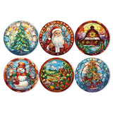 Christmas Collection 1 - Paint by Numbers Placemats-Add festive charm to your Christmas dinner with our Paint by Numbers Placemats. Featuring Santa, a Christmas tree, and more. Perfect under plates for festive decor!-Canvas by Numbers