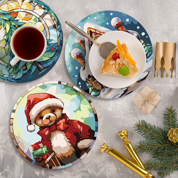 Christmas Collection 2 - Paint by Numbers Placemats-Decorate your Christmas table with our Christmas Paint by Numbers Placemats. Featuring festive designs like hot cocoa, gingerbread man, and more!-Canvas by Numbers