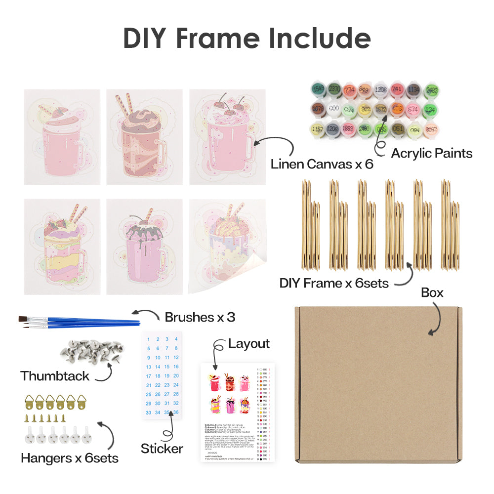 Sugar Rush – Mini Paint by Numbers Set