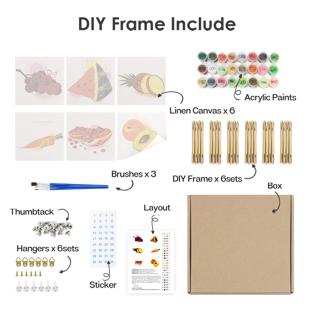 Garden Bites – Mini Paint by Numbers Set