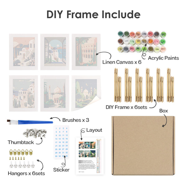 Scenic Strolls – Mini Paint by Numbers Set
