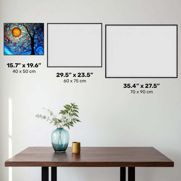 Blue Essence - Diamond Painting - Standardstorlek