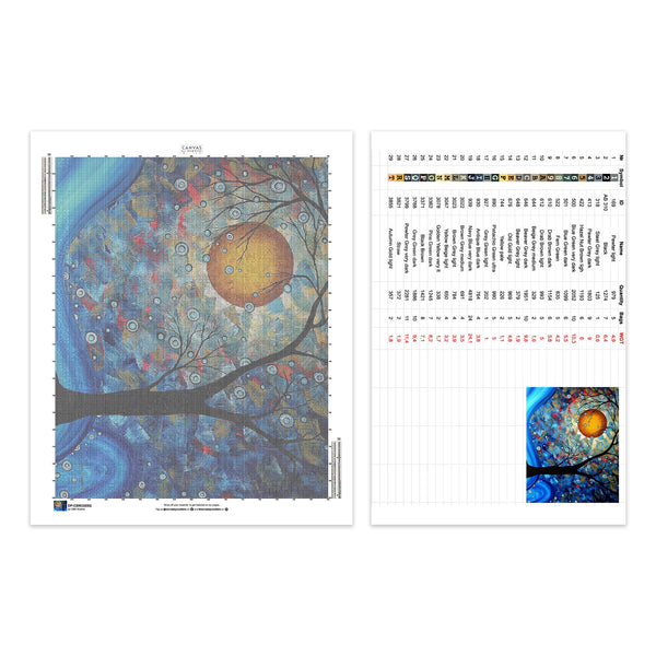 Blue Essence - Diamond Painting - Standardstorlek