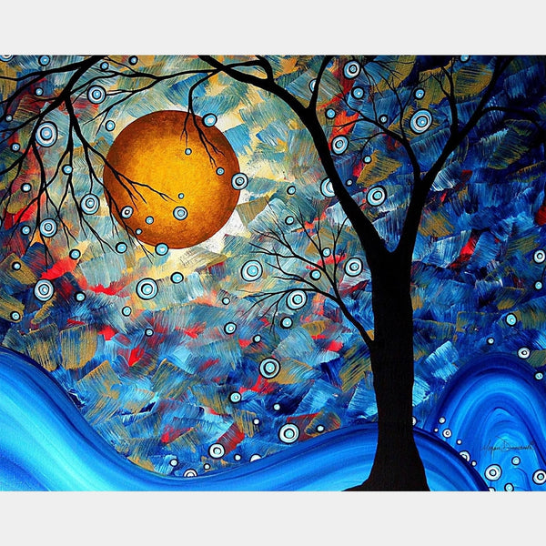 Blue Essence - Diamond Painting - Standardstorlek