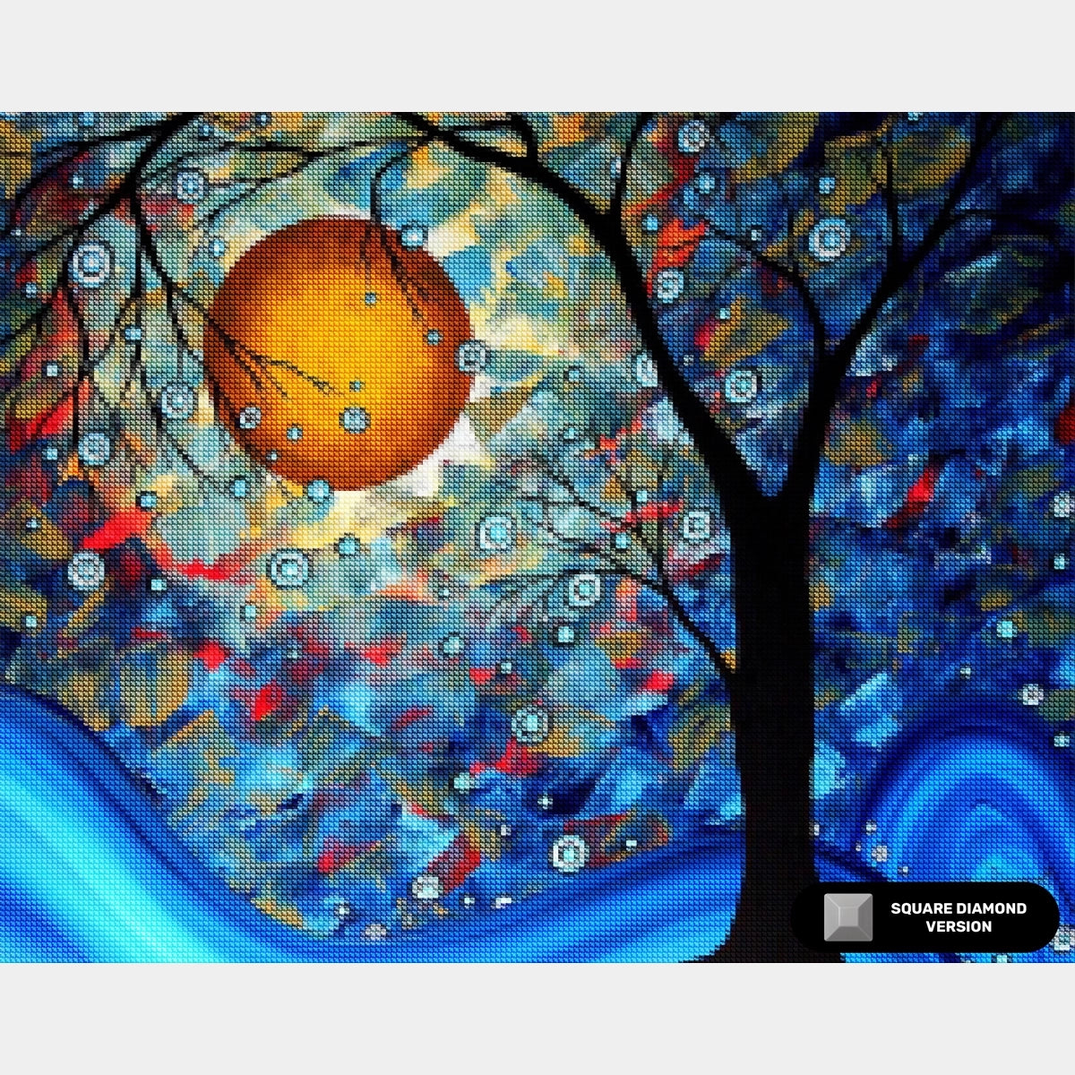 Blue Essence - Diamond Painting - Standardstorlek