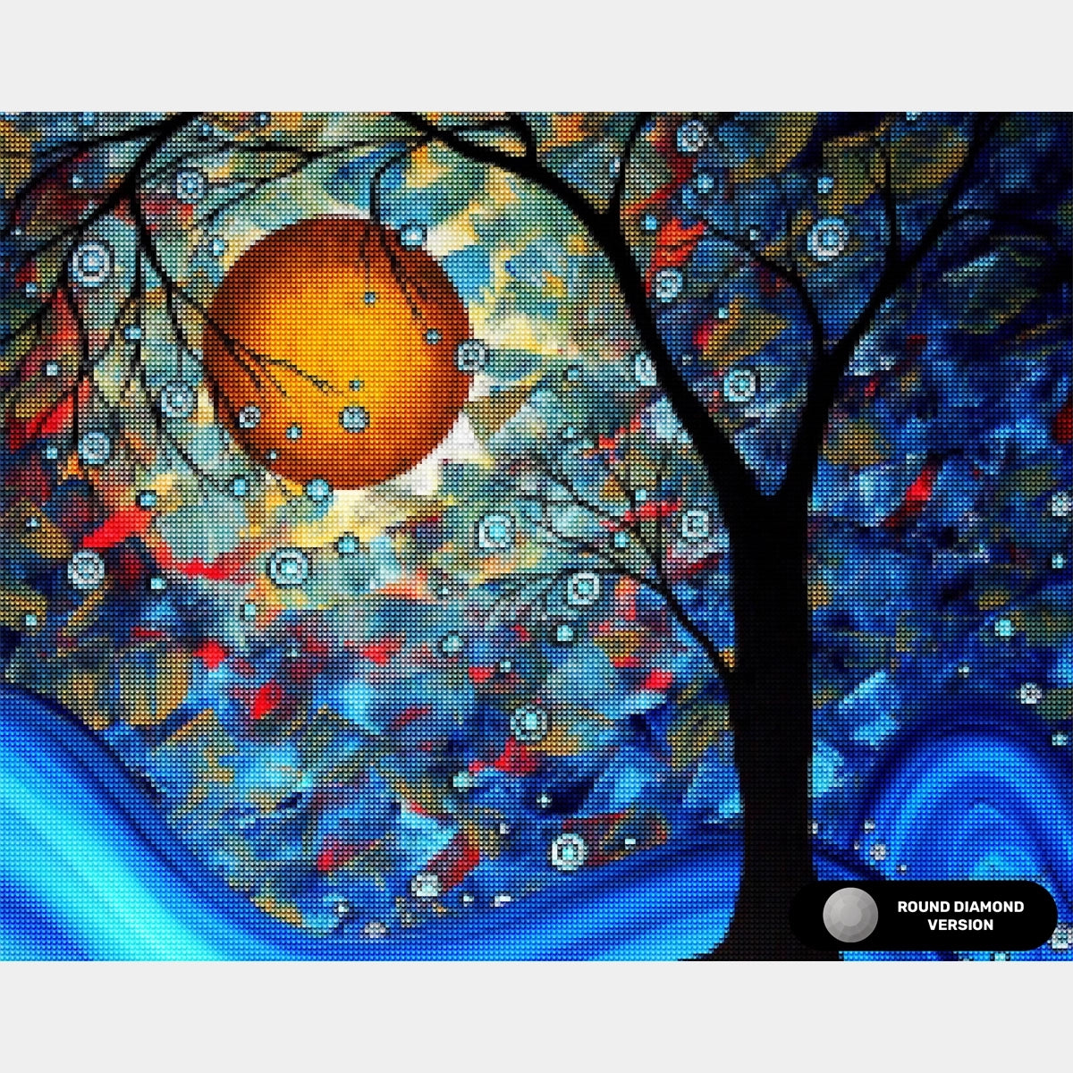 Blue Essence - Diamond Painting - Standardstorlek