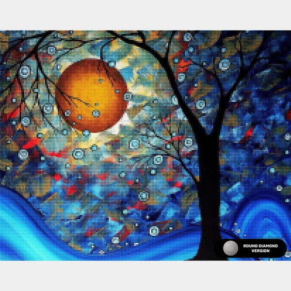 Blue Essence - Diamond Painting - Standardstorlek