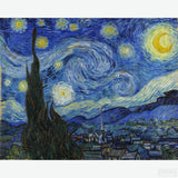 Starry Night - Diamond Painting-Craft Van Gogh's masterpiece with our diamond painting kit. Dive into the moonlit allure of 