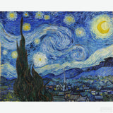 Starry Night - Diamond Painting-Craft Van Gogh's masterpiece with our diamond painting kit. Dive into the moonlit allure of 