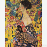 Lady with Fan - Diamond Painting-Craft your own version of Klimt's 