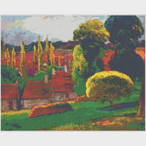 A Farm in Brittany - Diamond Painting Kit-Create your own vibrant masterpiece with our diamond painting kit, reflecting Paul Gauguin's stunning 